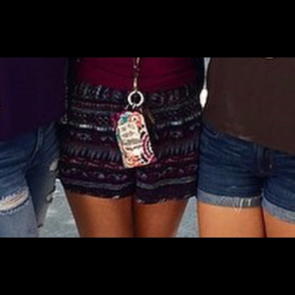 Tribal print shorts